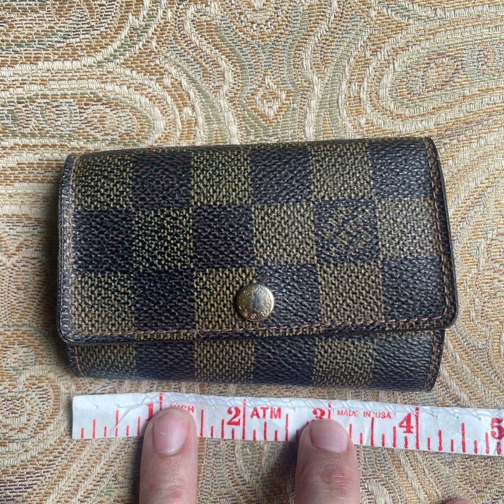 Louis Vuitton Brown Damier Canvas Snap Wallet